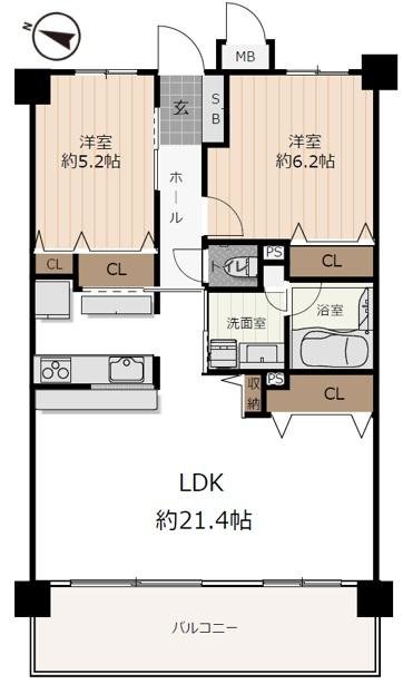 グリーンミユキ姉ケ崎202　間取り