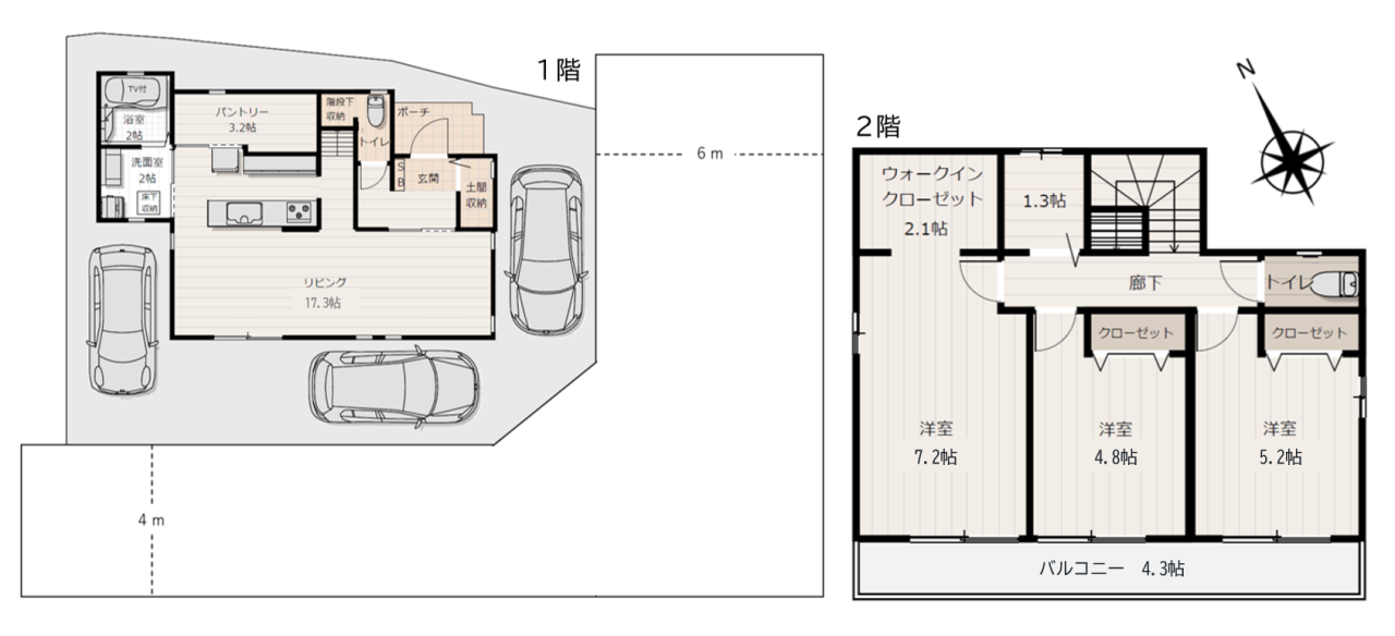 五井西2　間取り